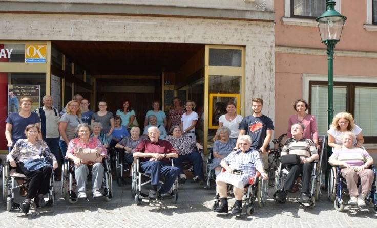 Besuchergruppe aus dem Landespflegeheim. (Foto: LPH Ybbs/Donau)