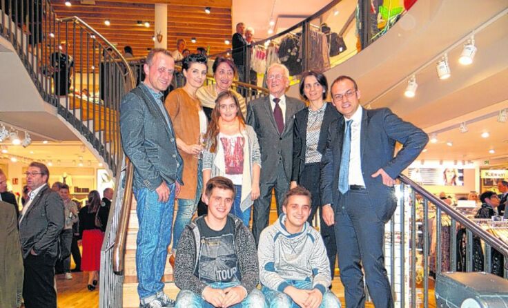 Familie Mayr bei der Eröffnungsfeier