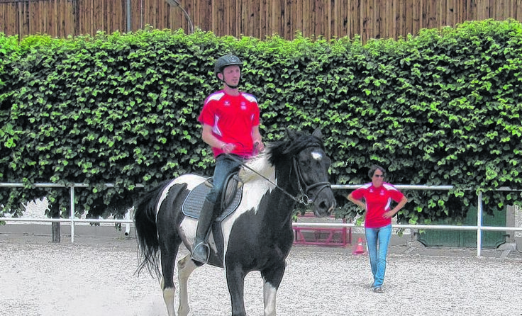 Herbert Stephan Maier mit seiner Trainerin Ute Zeilinger
