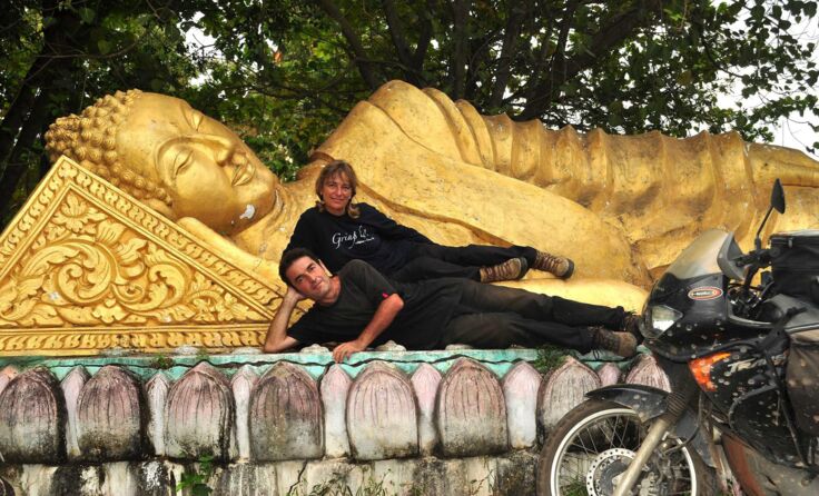 Thomas und Andrea Bäumel waren ein Jahr mit dem Motorrad unterwegs.