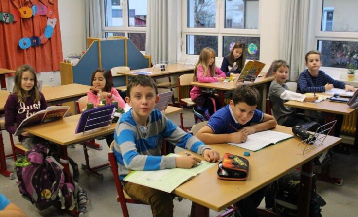 Die Schüler freuen sich über die Modernisierungsmaßnahmen.
