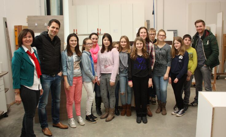 Die Schüler haben viel Interessantes über die Arbeit in einer Tischlerei erfahren.