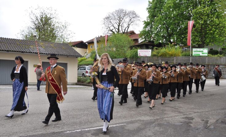Die Musikkapelle Tumeltsham begleitet die Wallfahrer am Samstag, 7. Mai nach Maria Schmolln.