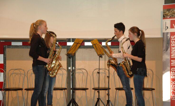 Auch die Jung-Saxophonisten konnten sich qualifizieren.
