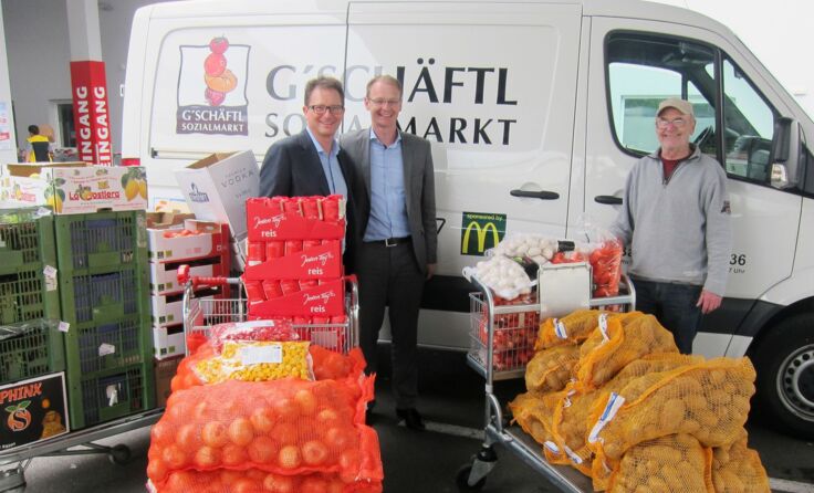 V. l.: Gerhard Fuchs, Stanley Hausmann und Reinhold Drahtschmied