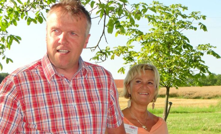 Weinbauer Wolfgang Költringer und Sieglinde Roitinger (Frau in der Wirtschaft)