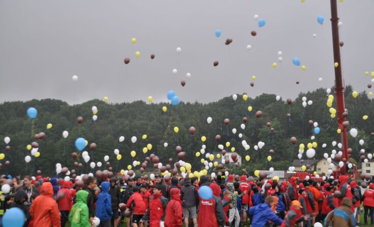 Ein Höhepunkt war der Luftballonstart.
