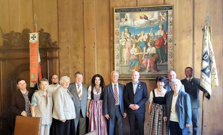 Empfang der Abordnungen im Kurfürstensaal