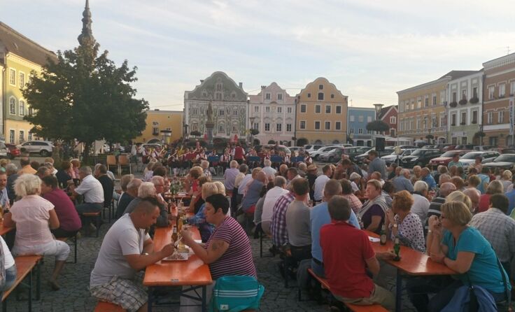 Bestens besucht war das Platzkonzert des Musikvereins Antiesenhofen/Reichersberg.