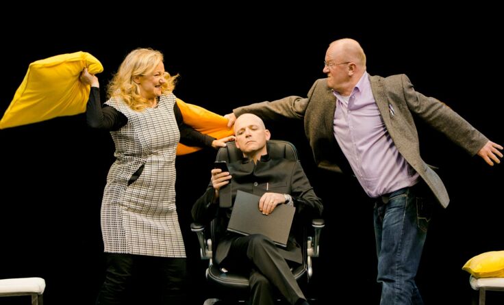 Komödiantisches Trio: Anita Köchl, Georg Clementi und Edi Jäger