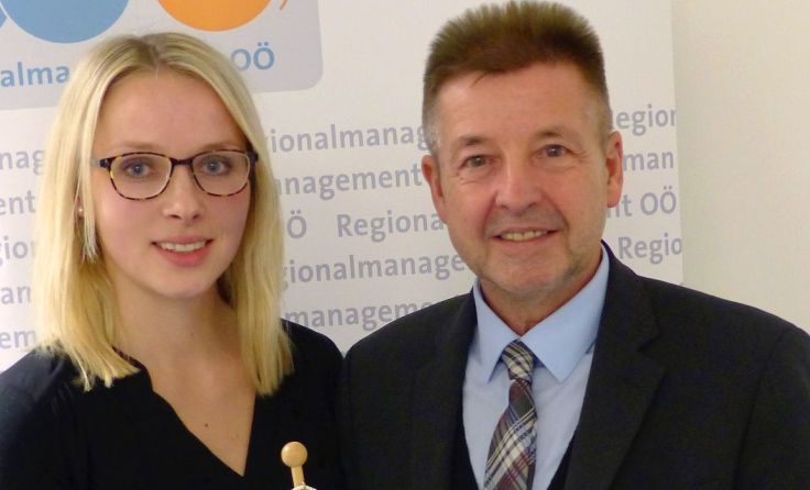Sandra Schwarz und Vorsitzender Albert Ortig Foto: RMOÖ