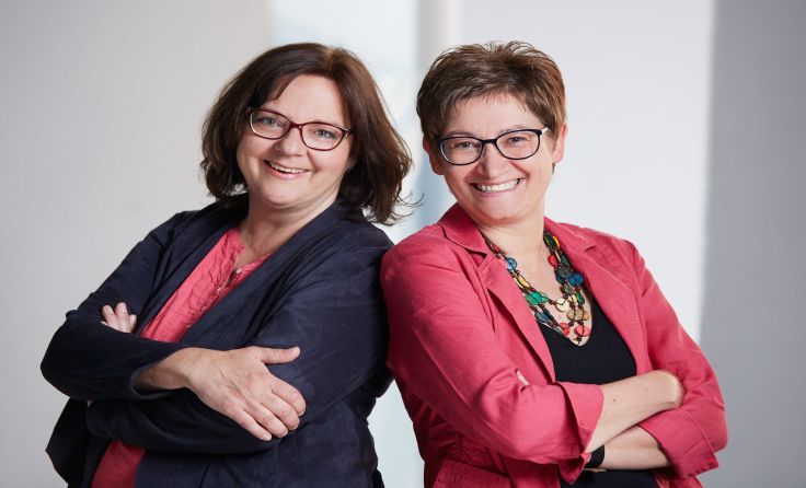 Eva Kapsammer und Gerlinde Zdralek vom Frauennetzwerk3 Foto: Hannes Resch