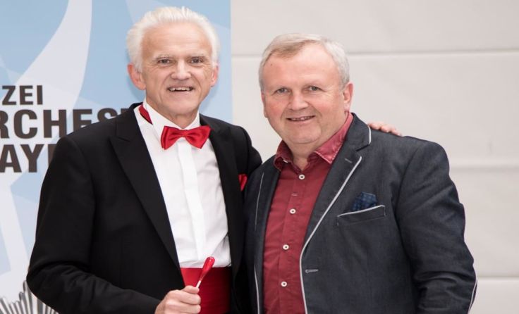 Chefdirigent Johann Mösenbichler und Karl Rauscher