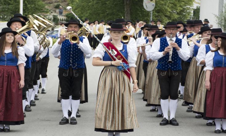 Die Musiker bei der Marschwertung