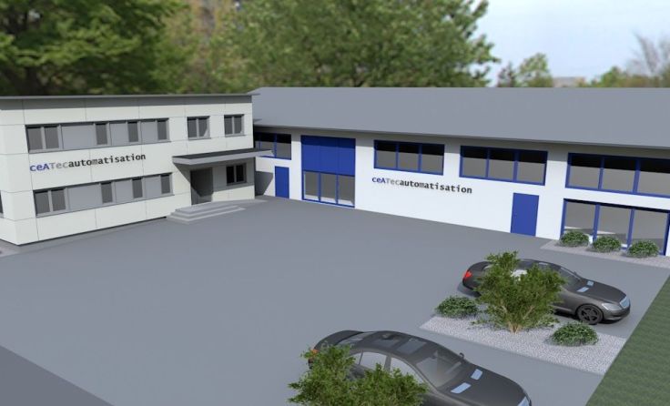 Das neue Firmengebäude wird Ende Mai 2018 fertig gestellt. Alle Fotos: Ceatec