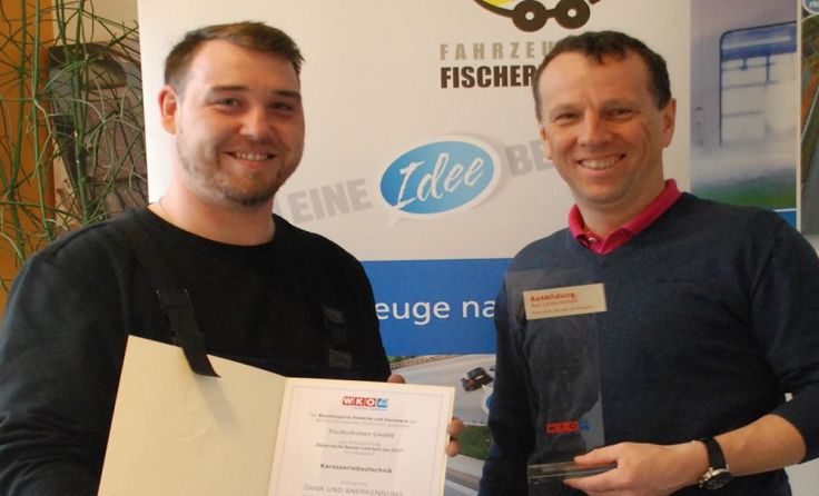 V. l.: Lehrlingsausbildner Christian Berghammer und Peter Fischerleitner