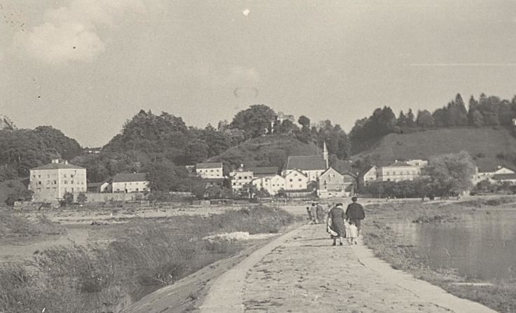 Die Aufnahme zeigt den Damm aus dem Jahr 1940.