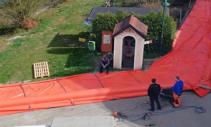 Der Aufbau wurde bereits mehrmals geübt. Foto: Martkgemeinde