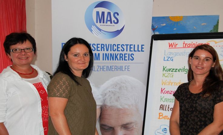 Die Mitarbeiterinnen der Demenz-Servicestelle freuen sich auf ihren Besuch. Foto: MAS Alzheimerhilfe
