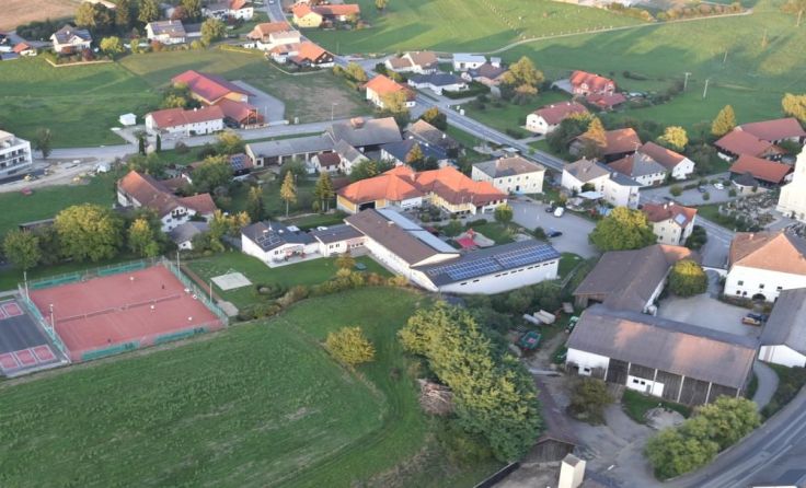 Luftaufnahme von der Gemeinde Eitzing Foto: Walter Gottfried