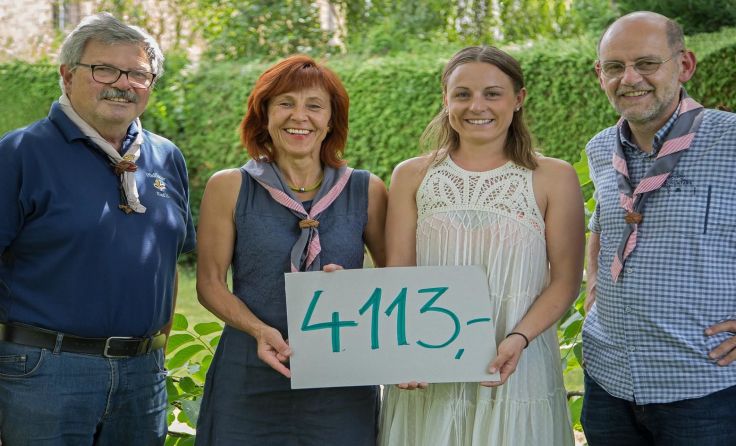 V. l.: Karl Arnreiter , Maria Jochum, Katharina Leeb, Max Gramberger