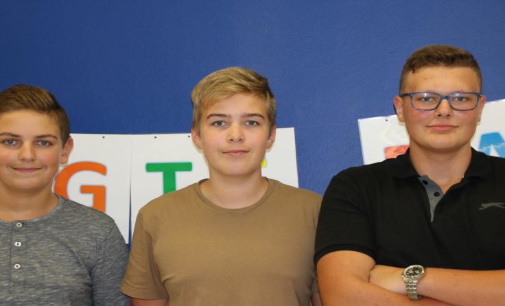 Stefan Doblmayr, Alexander Reinthaler und Sebastian Probst besuchen die HBLW.