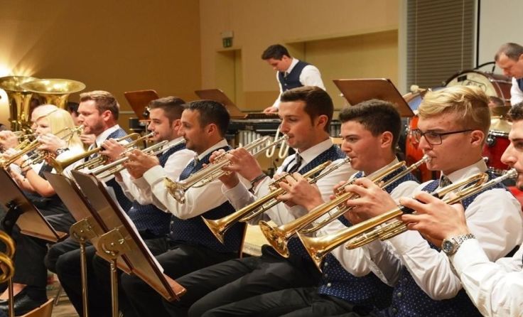 Die Musiker proben bereits für den Konzertabend. Foto: privat
