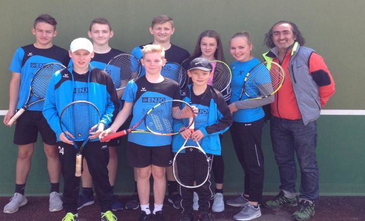 Die Schüler der NMS Obernberg sind im Tennisfieber. Foto: privat