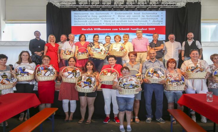 Mitarbeiterehrungen, 24 Mitarbeiter, 300 Jahre Schmidt. Fotos: Furtner