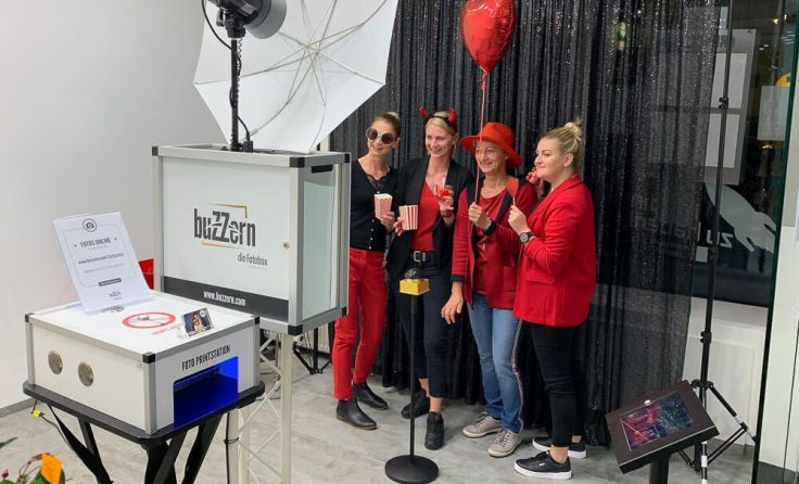 Die Besucher hatten viel Spaß in der Fotobox. Foto: buzzern.com