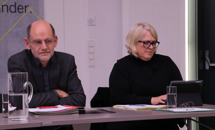Obmann Max Gramberger und Vorstandsmitglied Anna Pucher