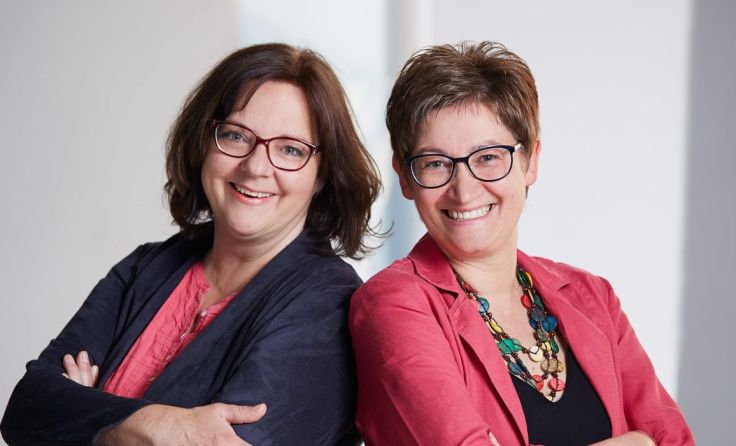 v. l.: Eva Kapshammer und Gerlinde Zdralek Foto: Resch