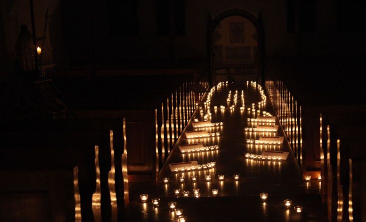 Stimmungsvoller Lichterweg Foto: privat