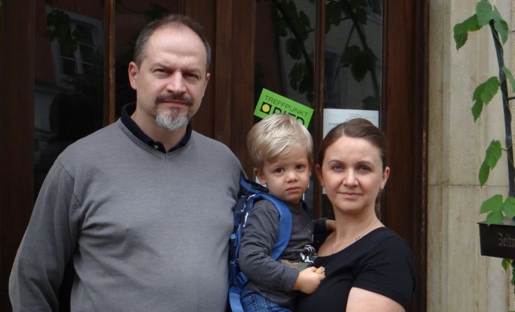 Christian und Ramona Träger mit ihrem Sohn Felix Foto: Tips/Pixner