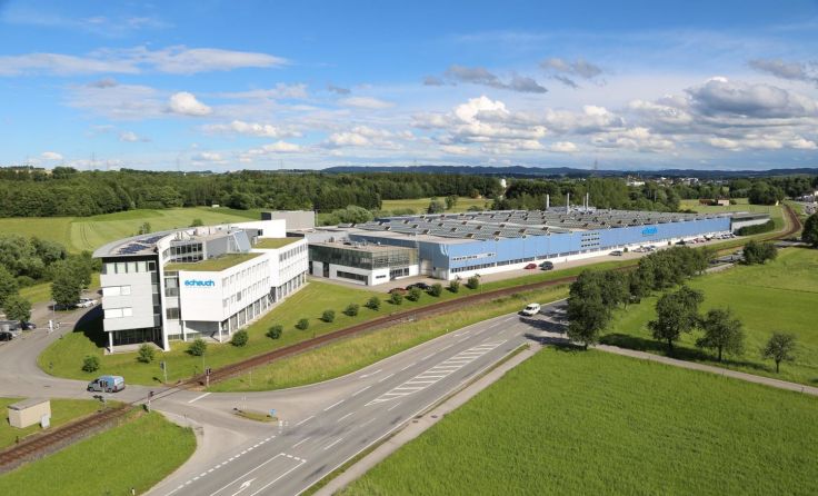 Blick auf das Firmenareal in Aurolzmünster Foto: Scheuch