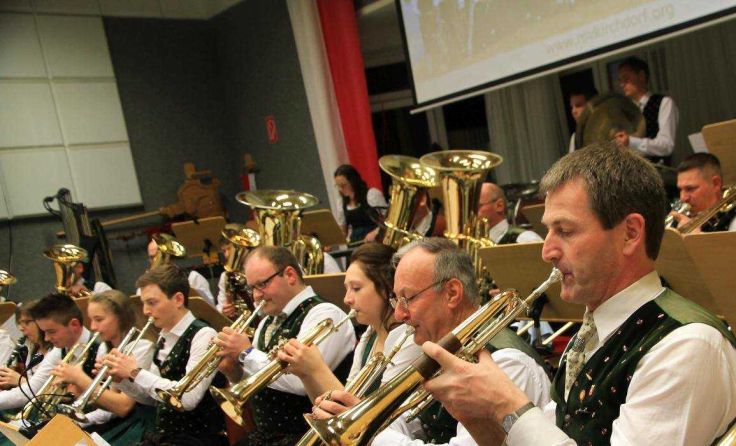 Der Musikverein Kirchdorf am Inn bei einem Konzert 2019. Archivfoto: privat