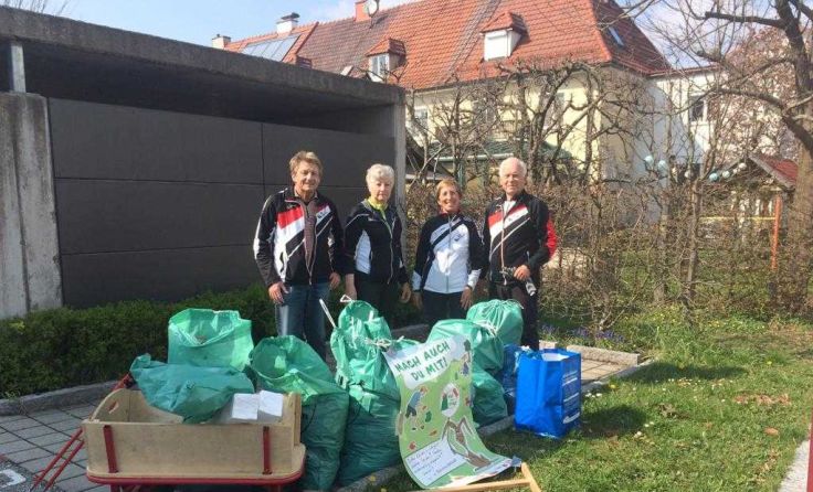 Maria, Marianne, Geri und Hans waren besonders fleißig. Foto: privat