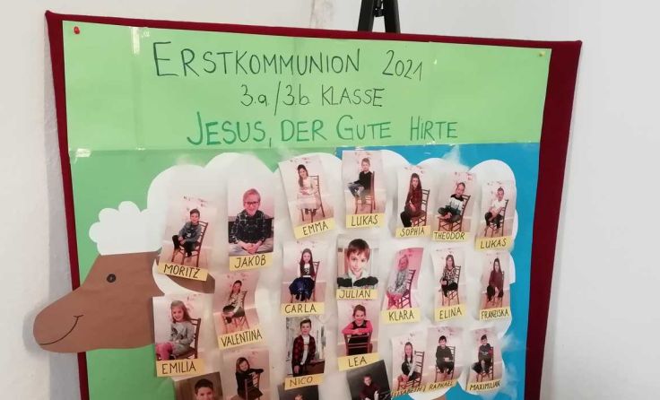 Erstkommunion-Vorbereitung in Zeiten der Pandemie Foto: Meingaßner