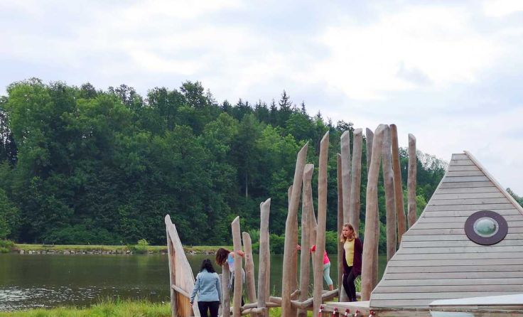 Idyllsich in die Natur eingebettet ist der Fisch-Stausee bei Taiskirchen. Foto: Gadringer