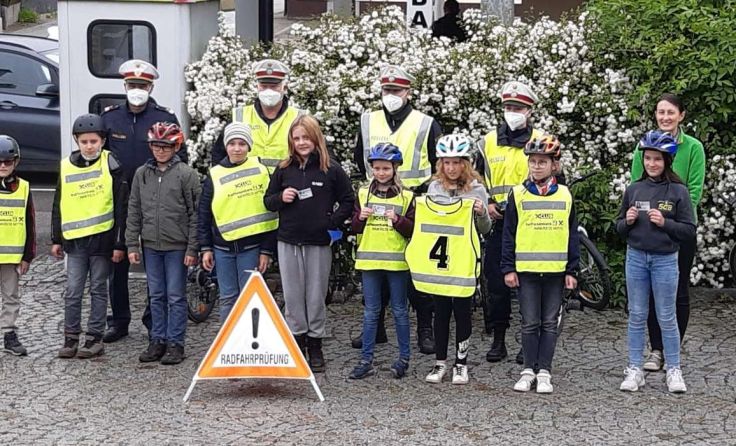 Die jungen Radfahrer haben ihre Prüfung mit Bravour bestanden. Foto: privat