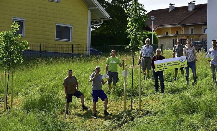 Für den Klimaschutz wurden Bäume gepflanzt. Foto: M. Zinöcker