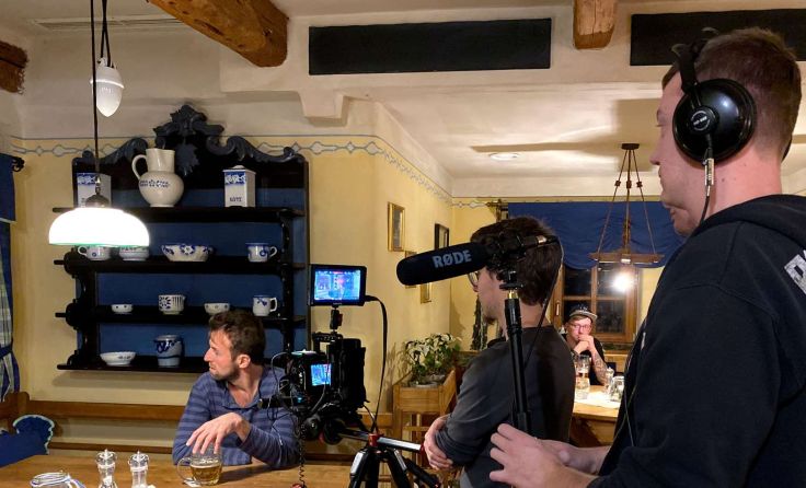 Filmdreh „Die Odyssee des Fraunz“ beim Felx‘n in Schildorn. Foto: oejfv