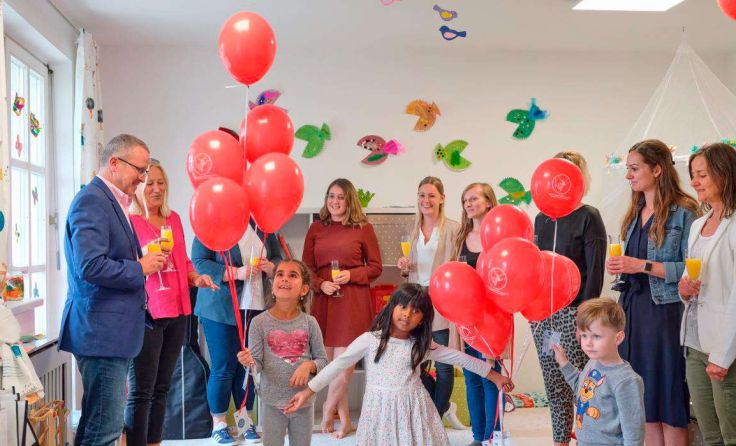 Highlight war später der Luftballonstart. Fotos: Schrattenecker-Fischer