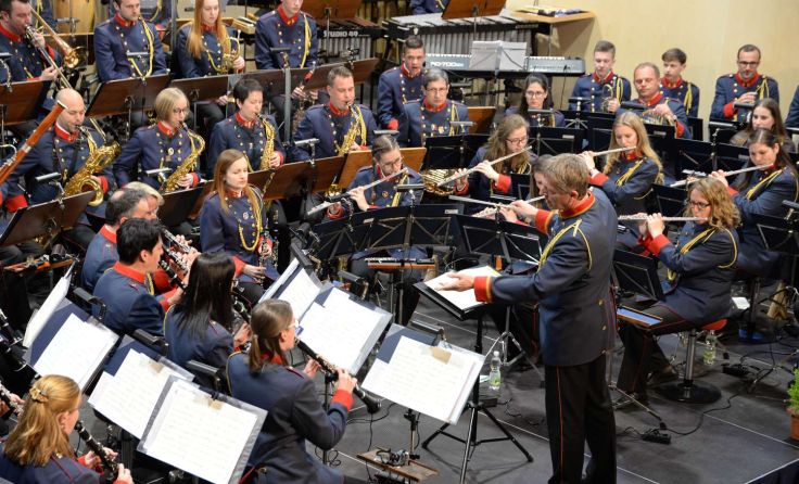 Der Lohnsburger Musikverein bei einem seiner letzten Konzerte Foto: privat