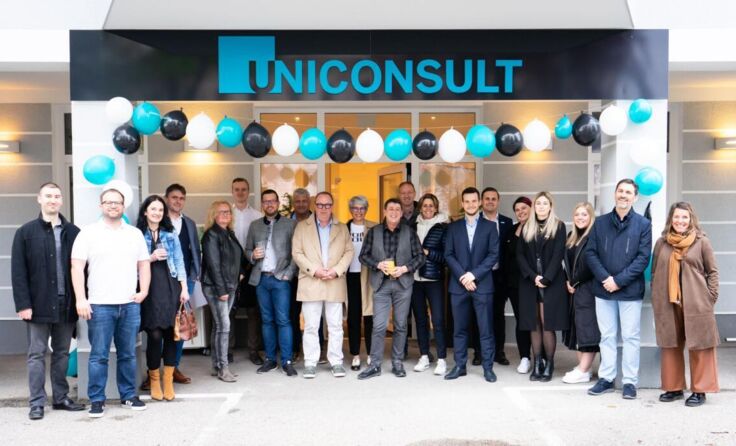Mitglieder des Kompentenz Netzwerk bei Uniconsult in Ried. (Foto: KPN)