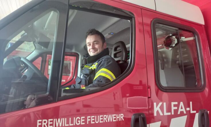 Feuerwehrkommandant Klaus Medwed (Foto: Tips/Pixner)