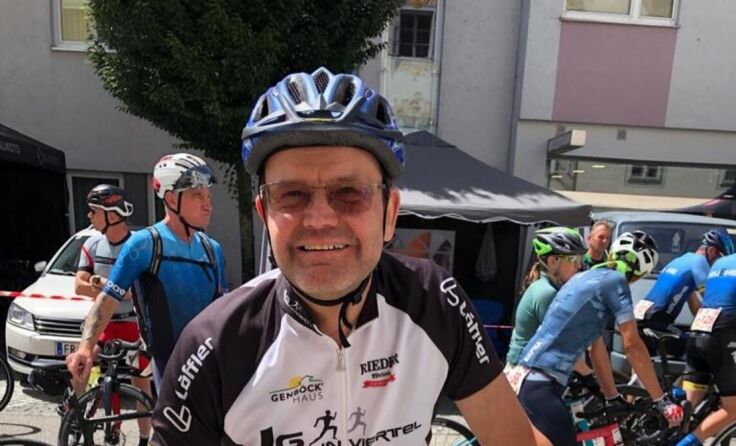 Josef Wimmer hat sich auf den Radmarathon intensiv vorbereitet. (Foto: privat)