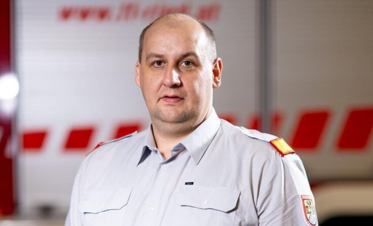 Feuerwehrkommandant Josef Leherbauer (Foto: FF Ried)