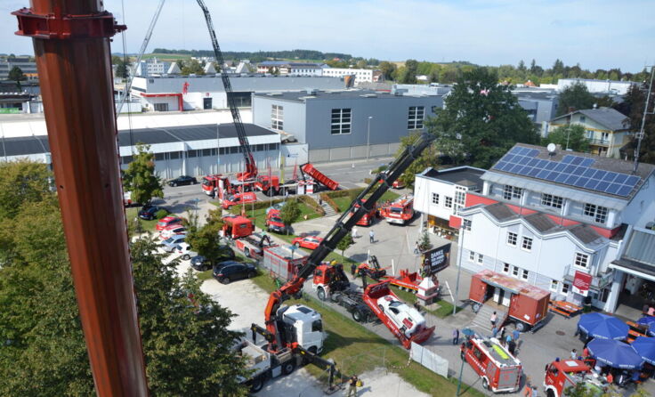 Blick auf das Feuerwehrgelände (Foto: FF Ried)