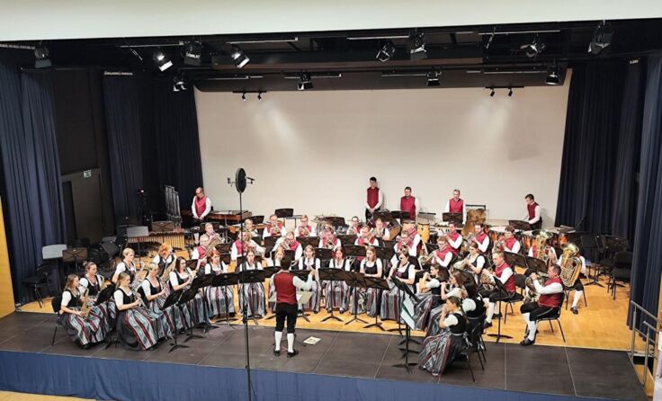 Der Musikverein Weilbach bei der Konzertwertung (Foto: privat)